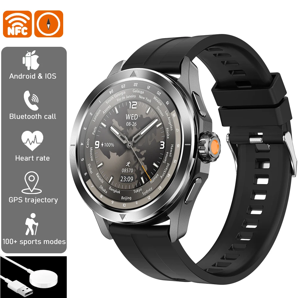 2025 New S4 Ultra For Xiaomi Smart Watch GPS Bluetooth Call Blood pressure Health watch Heart Rate Waterproof Sport Smart watch