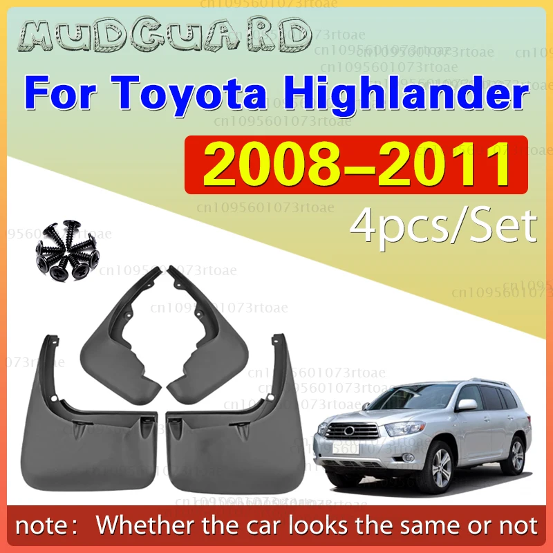 

For TOYOTA Highlander 2008-2011 2009 2010 mudguard Splash proof mudguard front and rear wheel fender