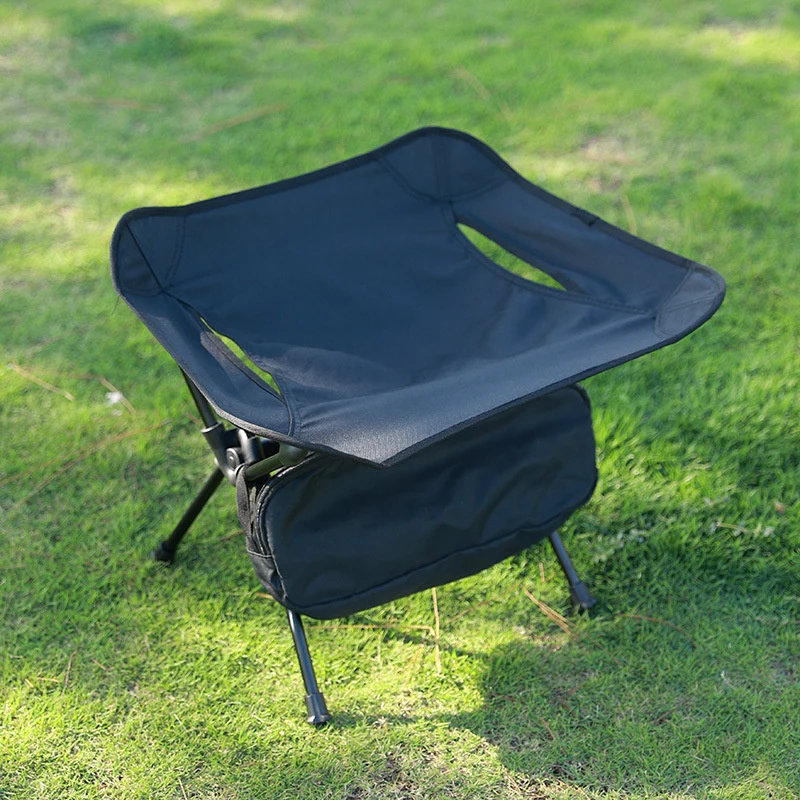 

Outdoor Portable Aluminum Alloy Folding Camping Chair Ultra Light Easy Storage Stool For Fishing Sketching Picnic Hiking