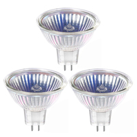 3-Pieces 12V 10W 35W 50W MR16 Halogen Light Bulbs Reflector Fiber Optic Light Bulb Ceiling Mount Spotlight Track Landscape Light