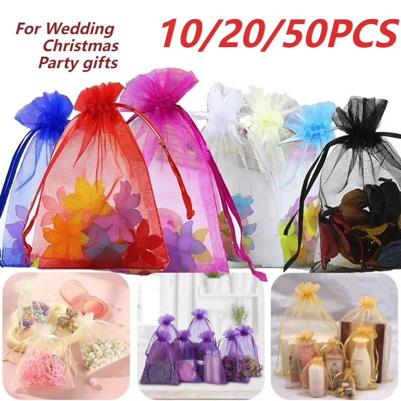 

Подарочные сумки из органзы разных цветов