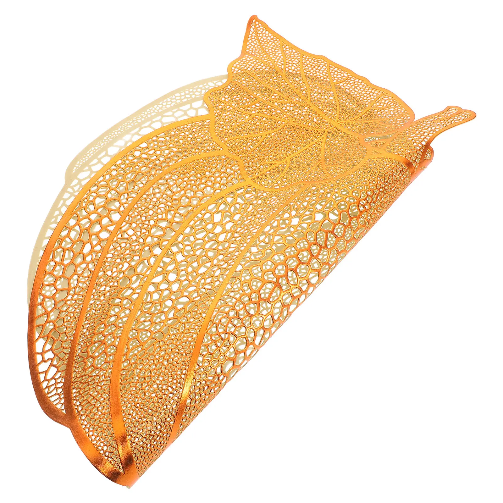 Faux Pumpkin Waterproof Oilproof Nordic Hollow Design Placemat Dining Table Thanksgiving Pumpkin Decor Faux Pumpkins Table Decor
