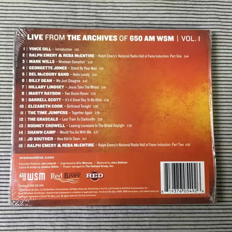 CD Live From The Archives de 650 AM WSM - Volumen 1 (2013) - Una preciosa compilación en vivo de maestros de música country