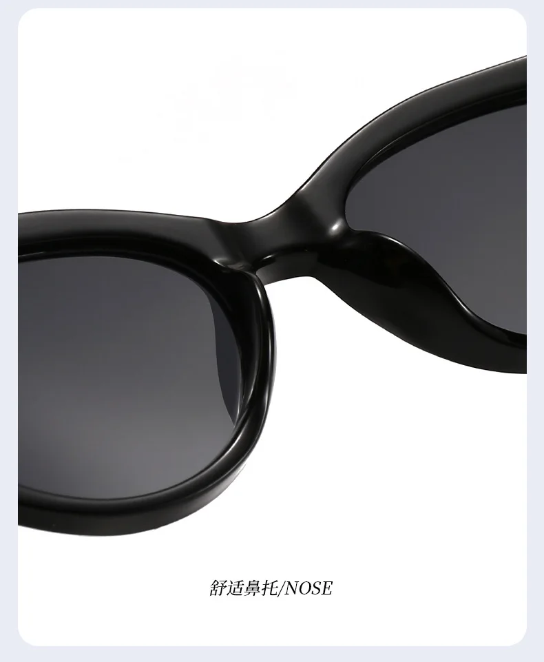 Trendy Beliebte Cat Eye Sonnenbrille Weiblich Männlich Luxus Marke Designer Brillen Outdoor Fahren Reise Schatten Unisex UV400 Lentes – Detail 11