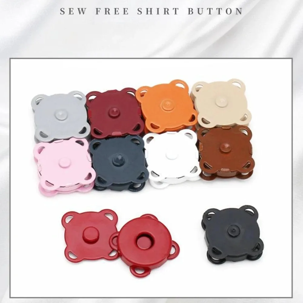 Multi Color Round Magnet Button Hidden Button Clothes Bag Pants Strong Magnetic Suction Press Mouth Hand Sewn Metal Button