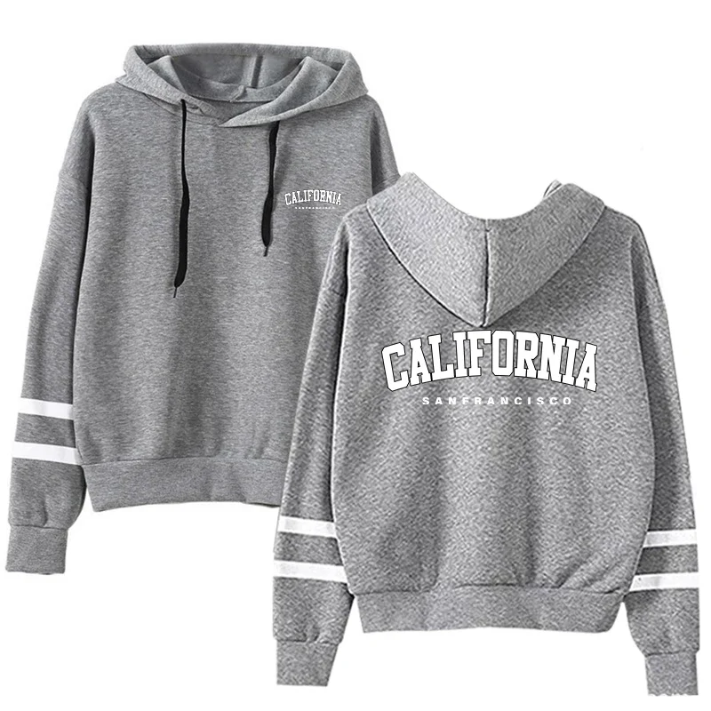 Versatile Pullovers Hot Sale Hoodies Autumn Winter Stripe Women Sweatshirts Style Fashion Casual Sports Daily Simplicity Quality