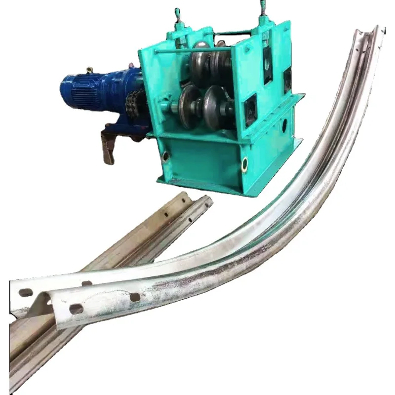 Automatic Highway Guardrail Bending Roll Forming Machine High Speed Metal Bending Galvanized Steel Plate PLC Engine