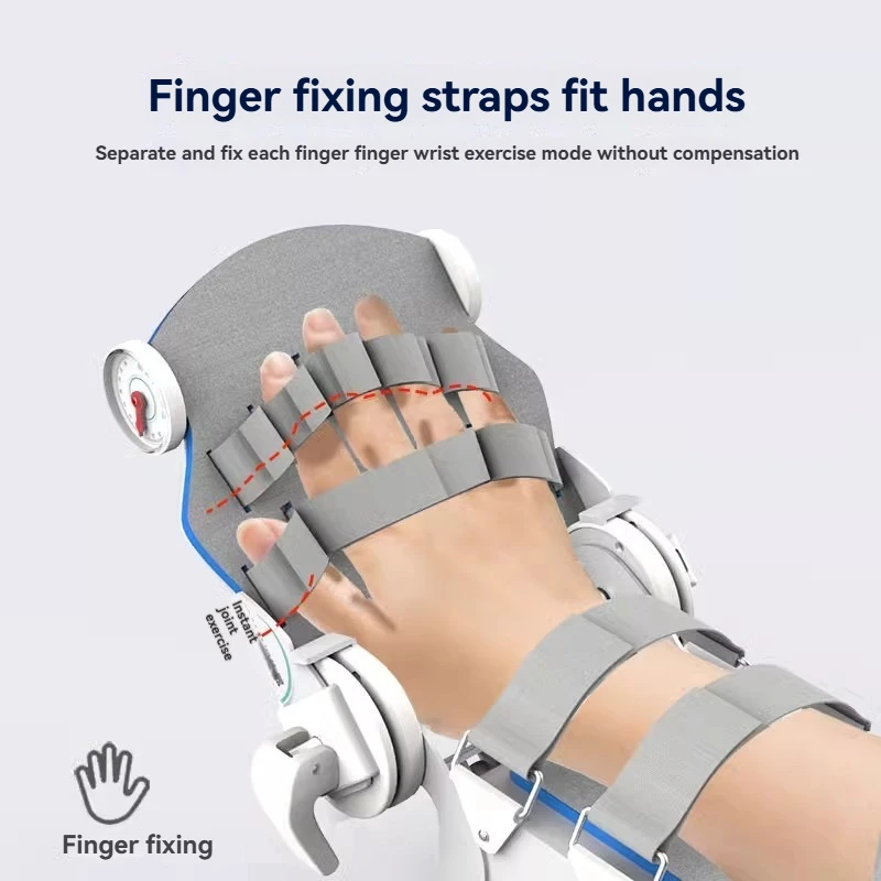 Intelligent wrist joint exerciser to improve hand stiffness, palm flexion and extension, and range of motion.