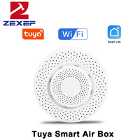 Tuya WiFi Smart Air Box Air Quality Monitor Formaldehyde VOC Co2 GAS Temperature Humidity Detector Sensor Home Scene Linkage
