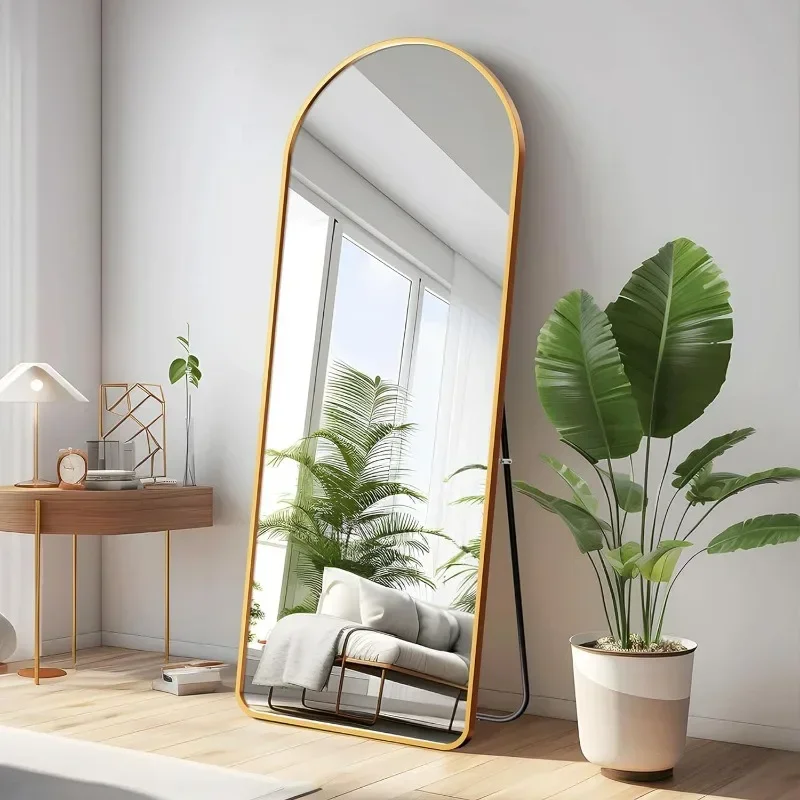 

Semicircular Window Full-length Mirror Bedroom Full-length Mirror Wall-mounted Clothing Store Vertical Mirror.