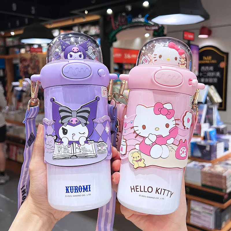 

Sanrio Cinnamoroll Kuromi Hello Kitty соломенная чашка чашка для холодных напитков новый продукт хит продукта Kawaii мультфильм большая емкость портативный