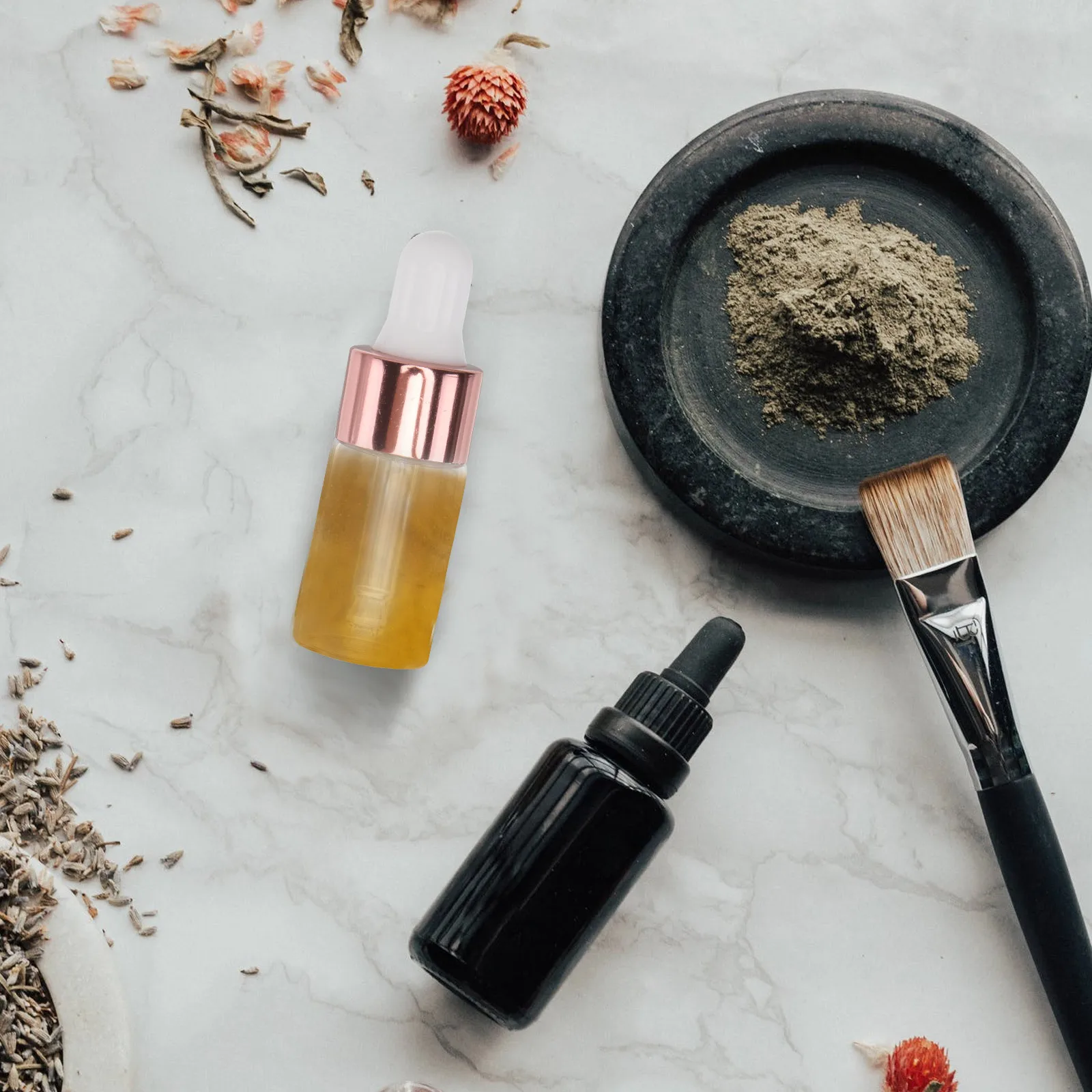 

30Pcs Clear Glass Essential Oil Bottles Mini Refillable Dropper Bottles Leak Proof for Travel DIY Aromatherapy Perfume Dispenser