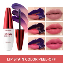 3 Colors Waterproof Lip Stain Color Peel-Off, Not Easy to transfer&Non-stick cup