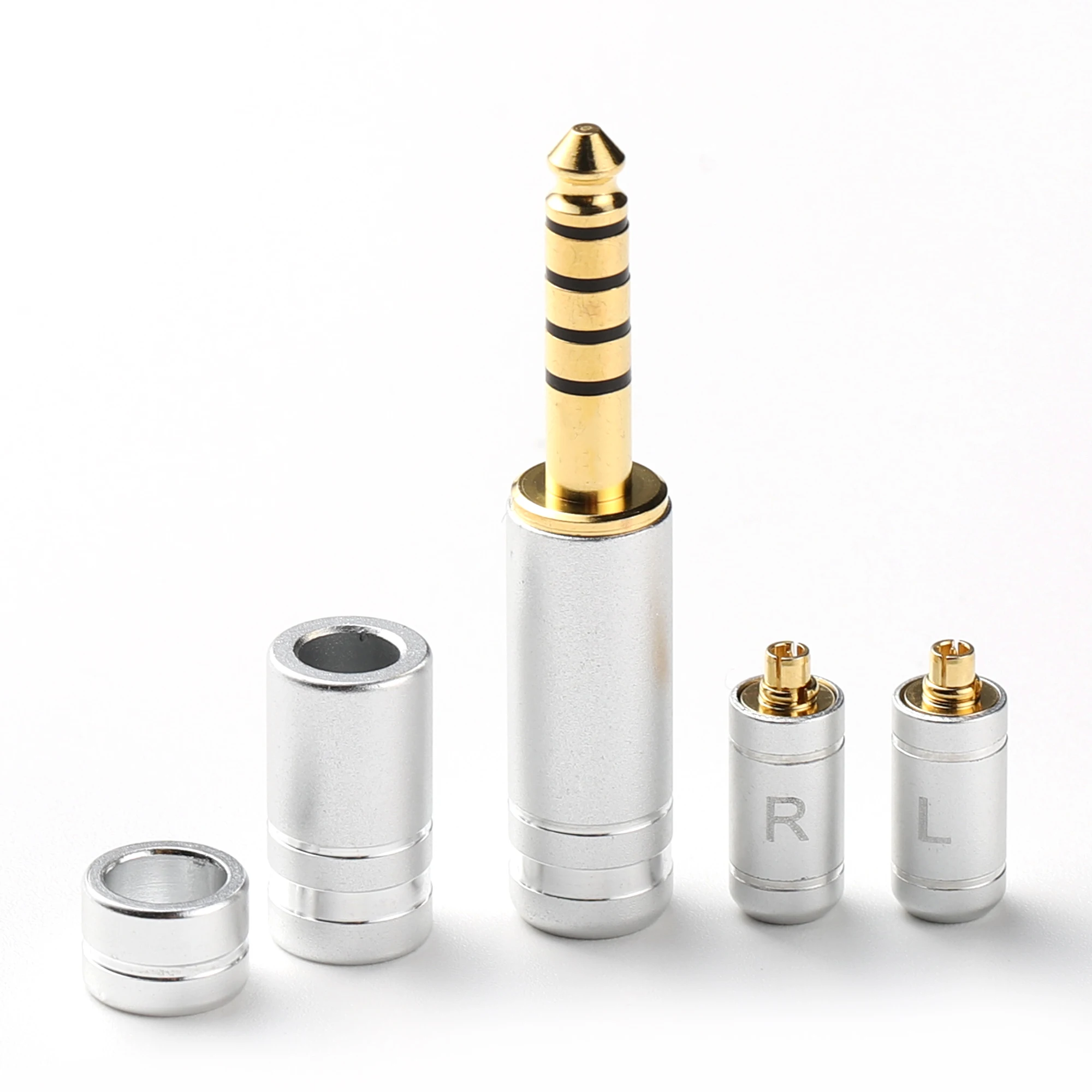 Aluminum Alloy 3.5mm 2.5mm 4.4mm + Splitter + Slider + 0.78CM mmcx1655CU Pin Kit Headphone Custom Plug