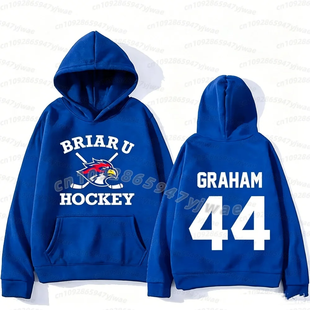 Sudaderas con capucha para hombre y mujer Off Campus Briar University, camiseta Graham 44 Tucker46 con cuello en V y manga corta, sudaderas con capucha con etiqueta de nombre para mujer
