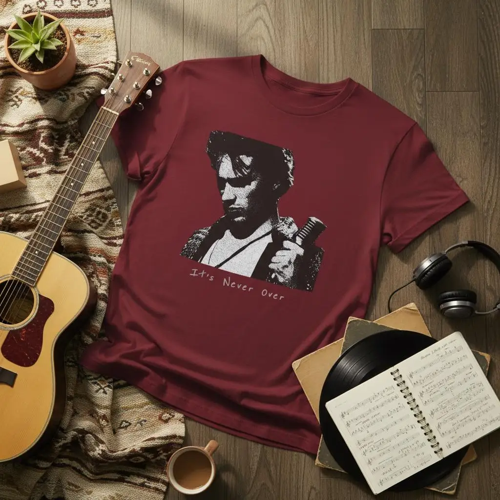 It's Never Over Shirt Jeff Buckley Shirt Vintage Music T-shirt Unisex Tee 90s Rock Style Retro Streetwear Grunge Vibe Gift