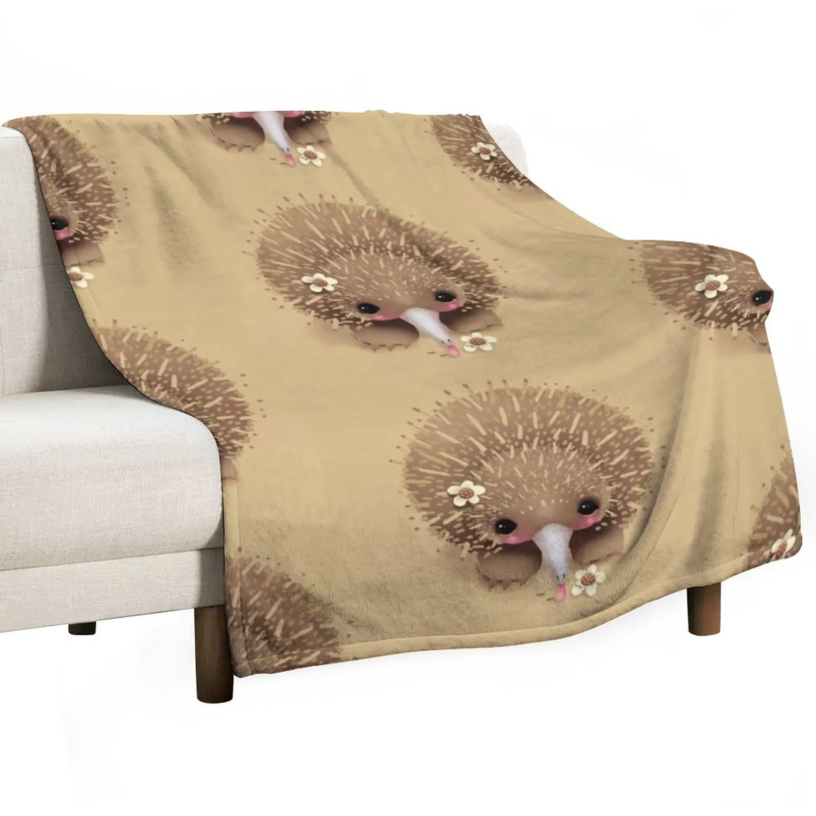 Baby Echidna Throw Blanket Plaid Blankets Sofas Of Decoration Blankets