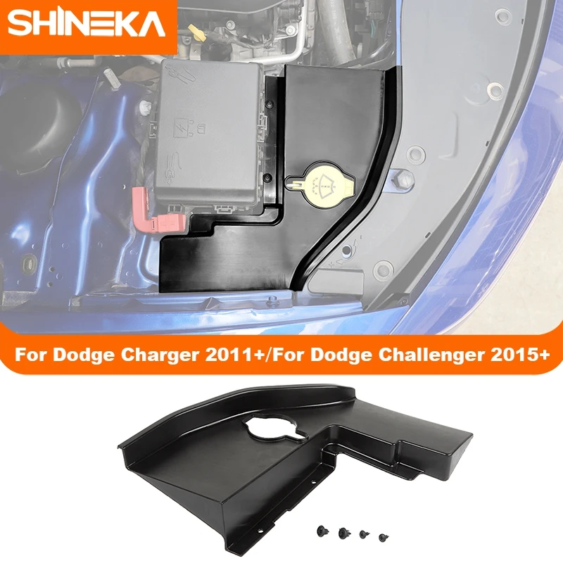 SHINEKA Car Windshield Wiper Spray Bottle Decoration Cover Accessories for Dodge Challenger Charger 2015 2016 2017 2018 2019 Up