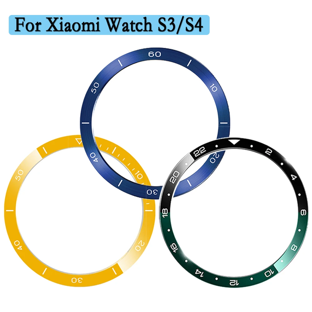 Bezel Ring For Xiaomi Watch S3/S4 Universal Size Cover Stainless Steel Protection Ring Bumper Lock Well Case For Xiaomi Watch S3