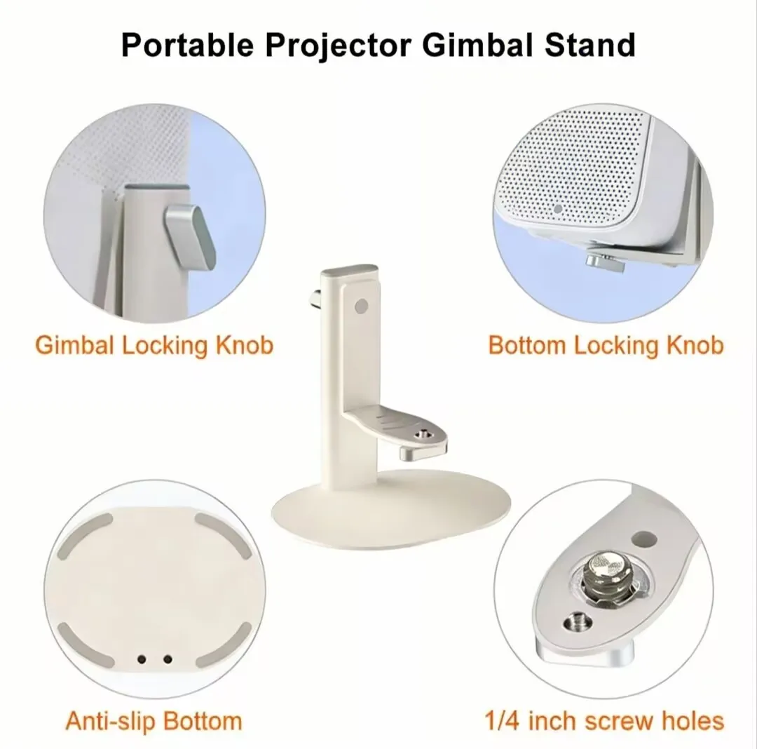 

Compatible with Lenovo projector 360°adjustable portable pan tilt bracket with a load-bearing capacity of 3kg,stable and durable