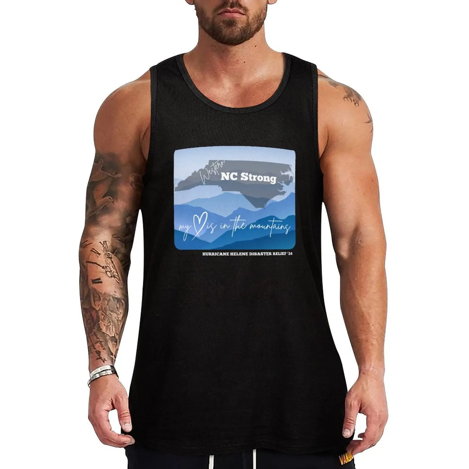 

Western NC Strong Tank Top Workout Athletic Tank Top Breathable Sleeveless Wear