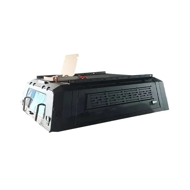 Hot-Selling Upgrd Mangane Steel ‑Piece Split High Rear Box Canopy Cover .Ft Pickup Bed Exterior Mod Parts