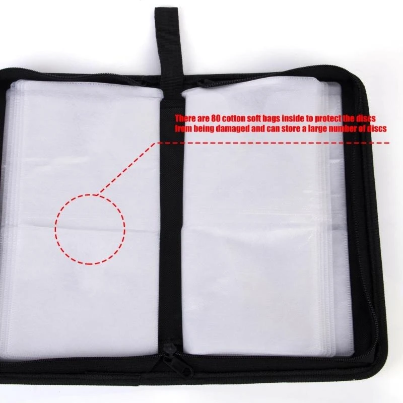  Waterproof PU Materials CDs Disc Organizers Wallet Case For Car Travel Storage