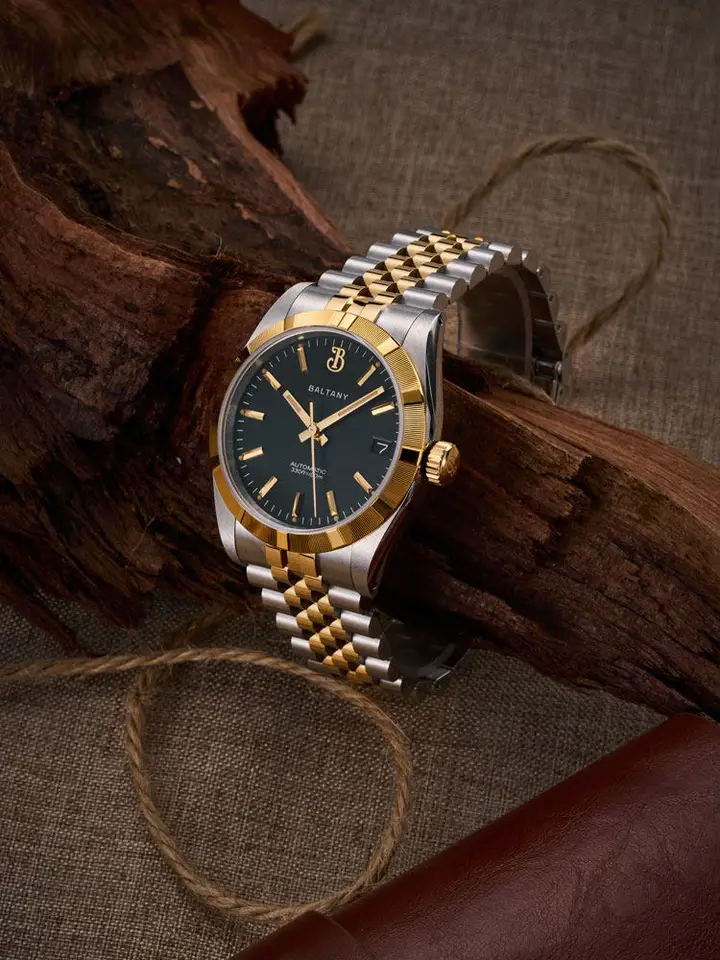Baltany Men Automatic Watch 36mm Vintage Mechaical Wristwatch