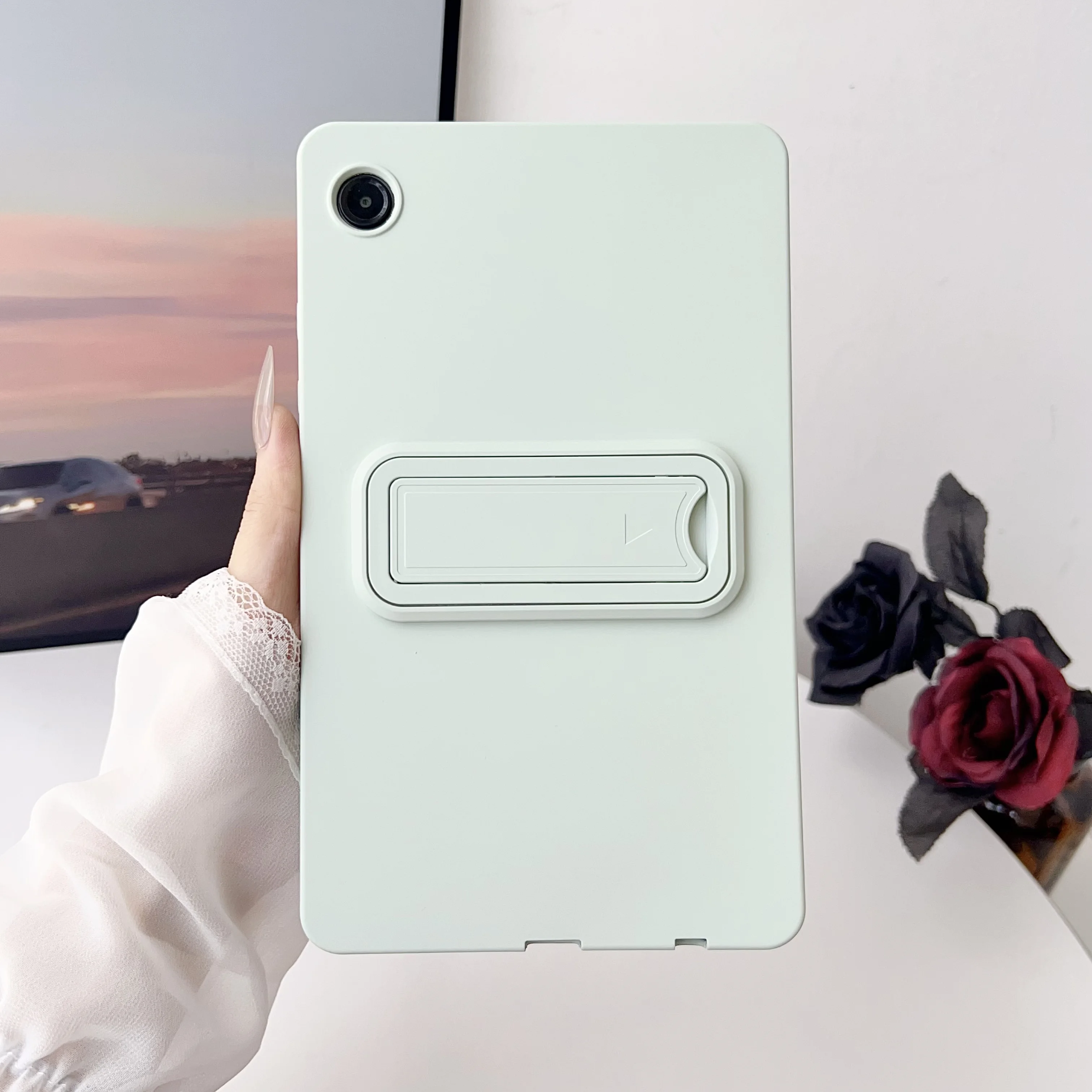 

Kickstand Hard Holder Tablet Cover For Samsung Galaxy Tab A9 2023 X110/X115 Stand Case For Tab A9+ X210/X215 LTE/X216 5G