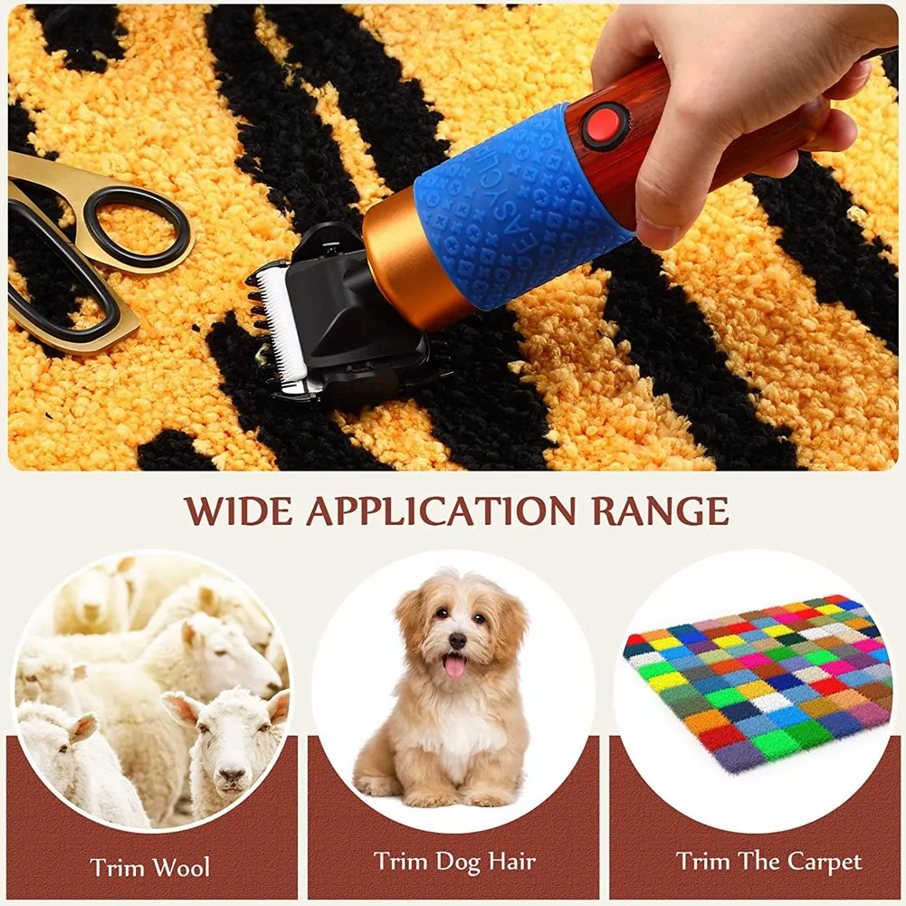 Carpet Trimmer Carpet Clipper With Tufting Cloth Low Noise Rug Carver Speed Adjustable Power Tufting Clipper-AA26
