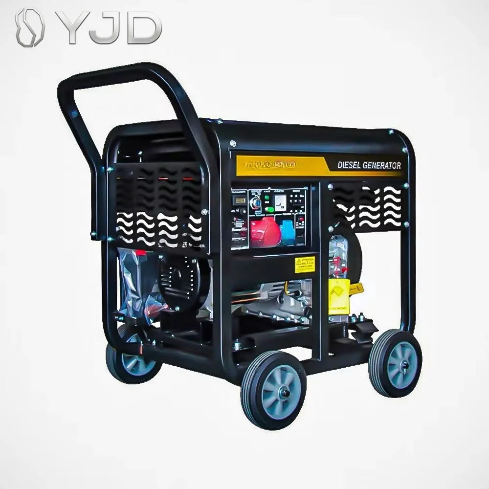 Cheap 9.5kw 10Kva 220v 50hz Single Phase CE Durable Air Cooled Flywheel Electric Generator for Home Use