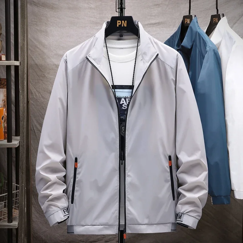 

Men's sun protection clothes for summer ultra-thin breathable ice silk trendy fashion UV resistant air conditioning jacket jacke