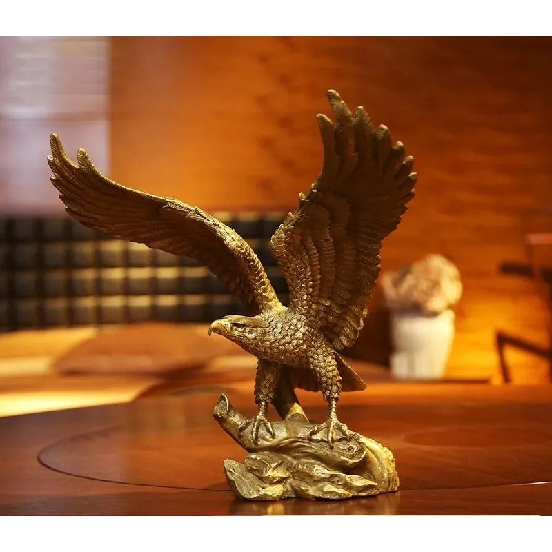 Brass Dapeng wing ornament home office desktop eagle decoration handicraft ornament business gift