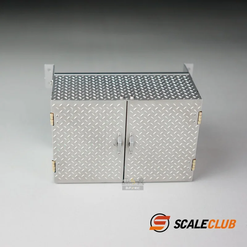 Scaleclub Model 1/14 Tractor Head Mud Ton Car With Metal Belt Anti-Skid Pattern 90mm Toolbox For Tamiya  Lesu Rc Truck