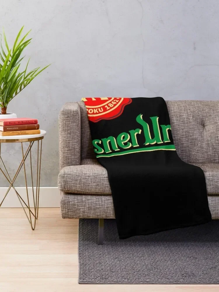 pilsner urquell beer lager asahi breweries beer food brewery logo Throw Blanket for winter Thin christmas gifts Blankets