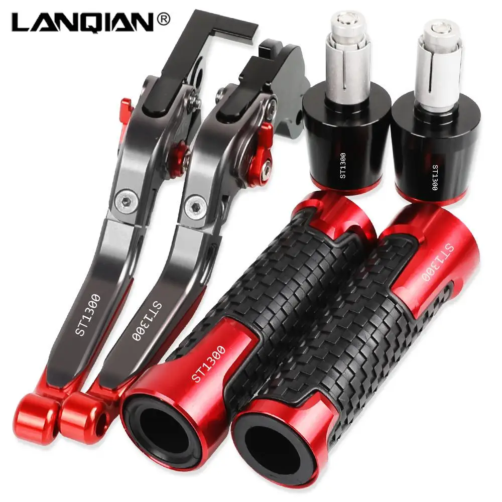 For HONDA ST1300 2008 2009 2010 2011 2012 Motorcycle Brake Clutch Levers Non-slip Handlebar Handle Hand Grips Bar Ends