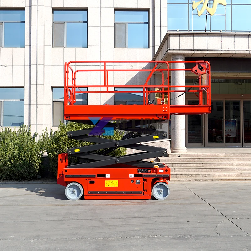 Mobile Self-propelled Aerial Scissor Lift Platform with 10m 12m 14m Lifting Hydraulic Scissor Lift