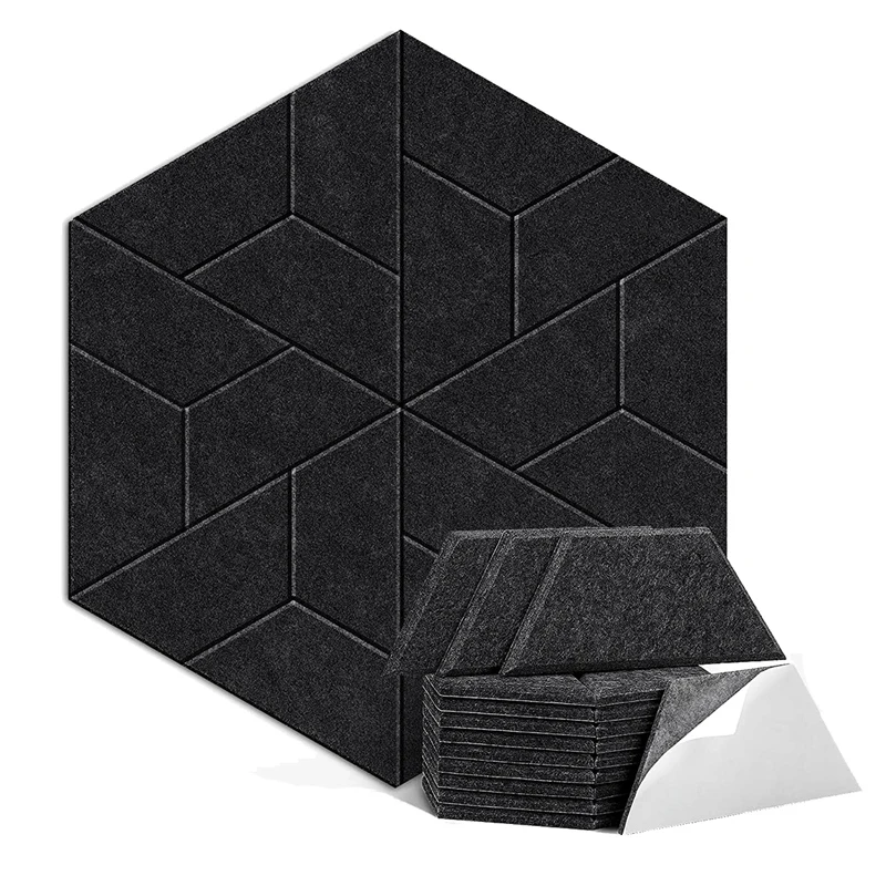 

Quality 36 Pack Acoustic Panels,Hexagon Self Adhesive Soundproof Sound Proof Foam Panels For Home Office Studio