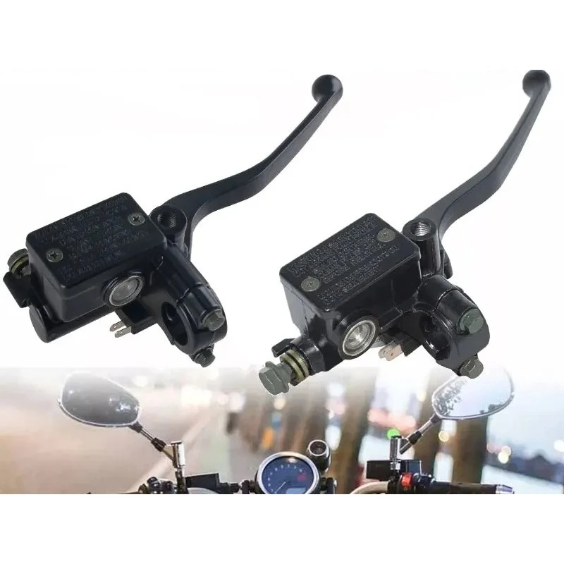 22mm Universal Motorcycle Brake Pump Front Master Cylinder Hydraulic Brake Lever Right For Dirt Pit Bike ATV Quad Moped Scooter