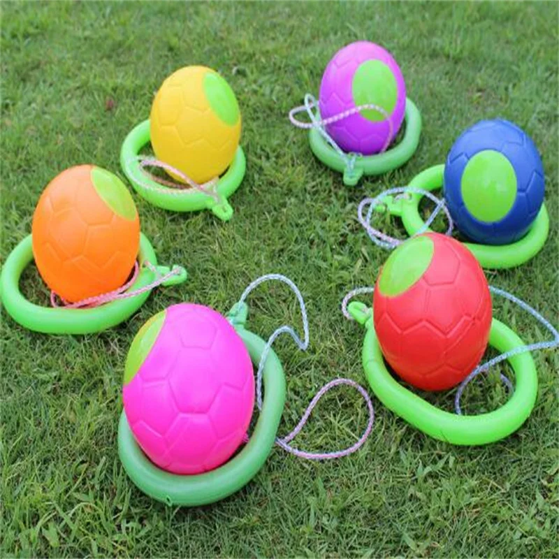 Kinderen Outdoor Fun Toy Jump Bal Rotatie Jump Ring Enkele Voet Springtouw Bal Oefening Coördinatie Balans Elastische Reactie