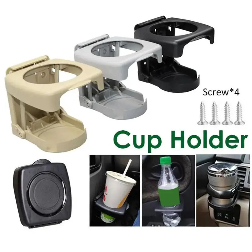 

Pemegang Cawan Kereta Foldable Plastic Car Cup Holder Drink Water Outlet Air Multifun Vent Holder Cup Universal Bottle Can F6K7