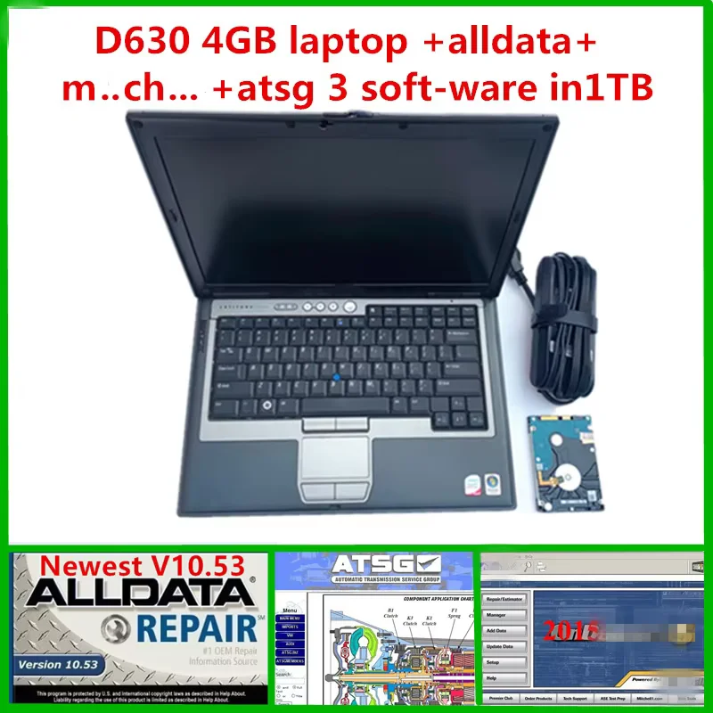 

2025 Автоматическое программное обеспечение alldata mitchell on-d.mand 2015 с жестким диском ATSG, 1 ТБ, установлено на ноутбуке D630, 4 ГБ для диагностики автомобилей и грузовиков
