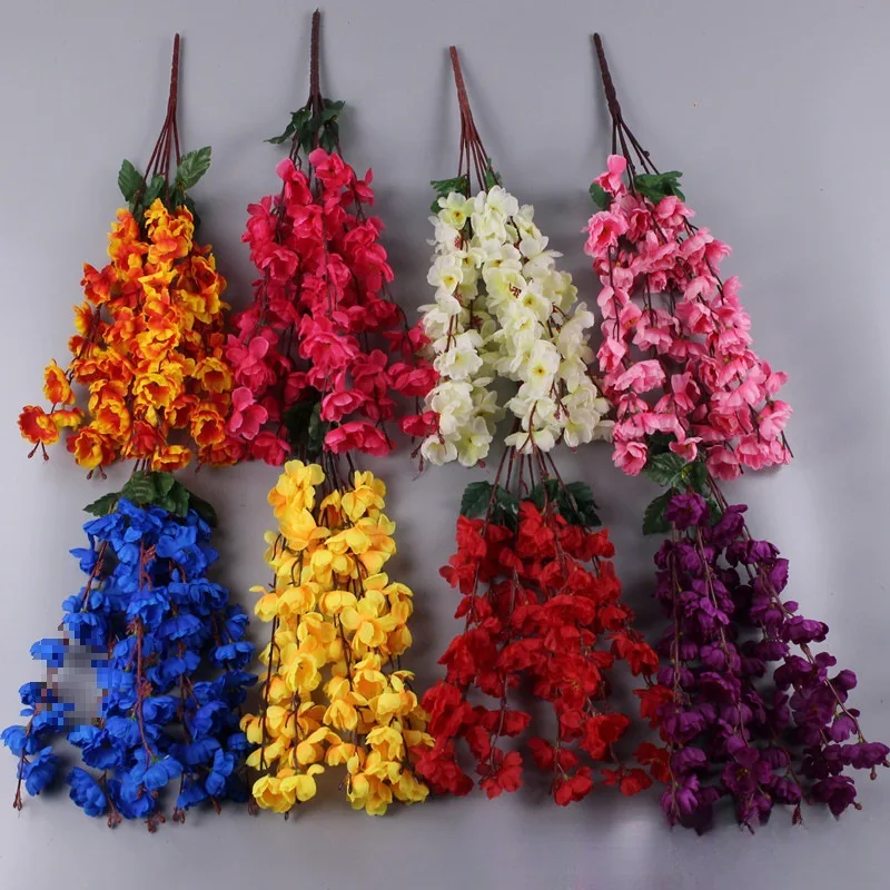 

Artificial peach and plum branches indoor flower arrangement decoration wedding hotel artificial flower decoration wholesale
