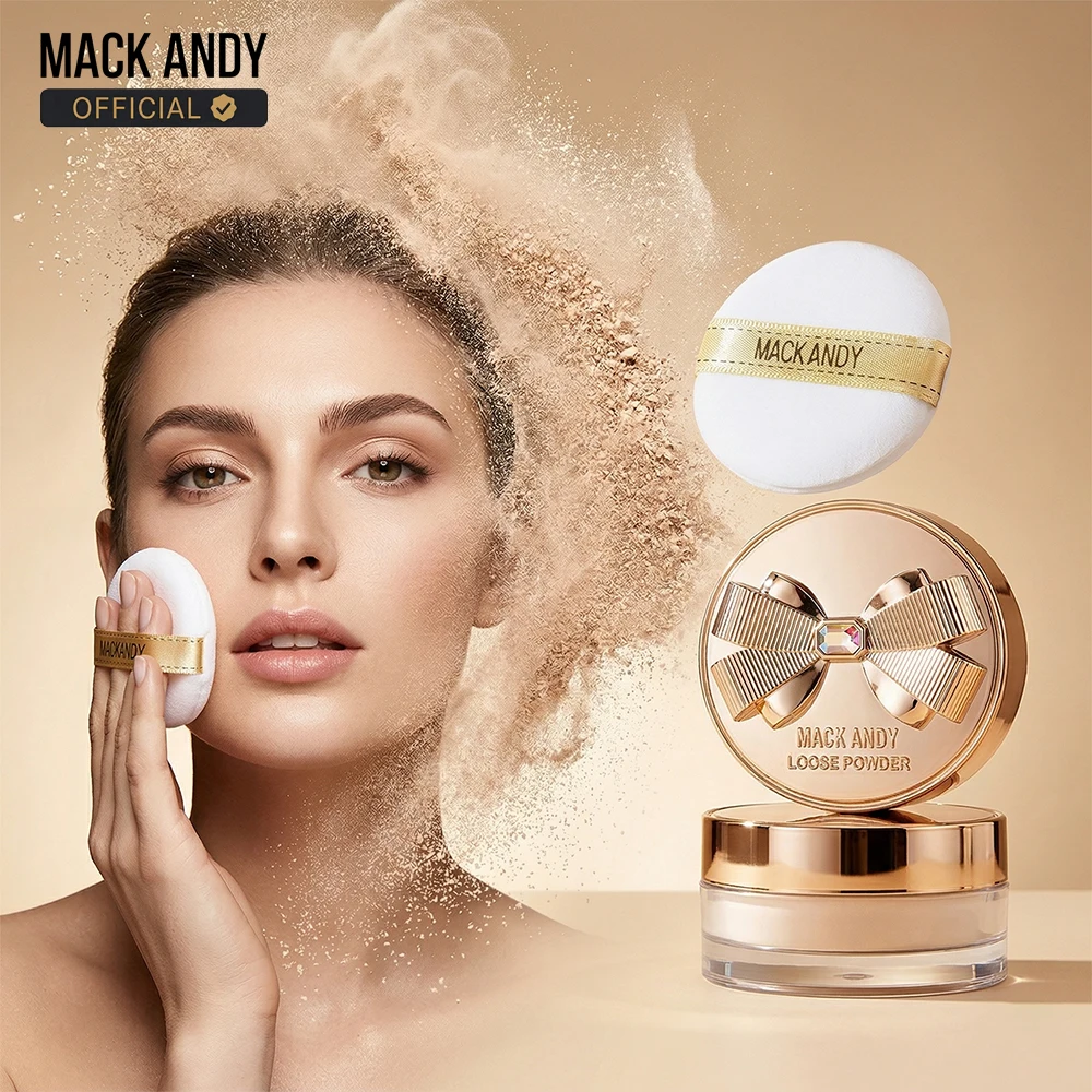 MACK ANDY Soft Focus Loose Setting Powder Silky & Creates Glow Without Shine Smooths Pores Lines  Up to 24H of Wear Lightweight