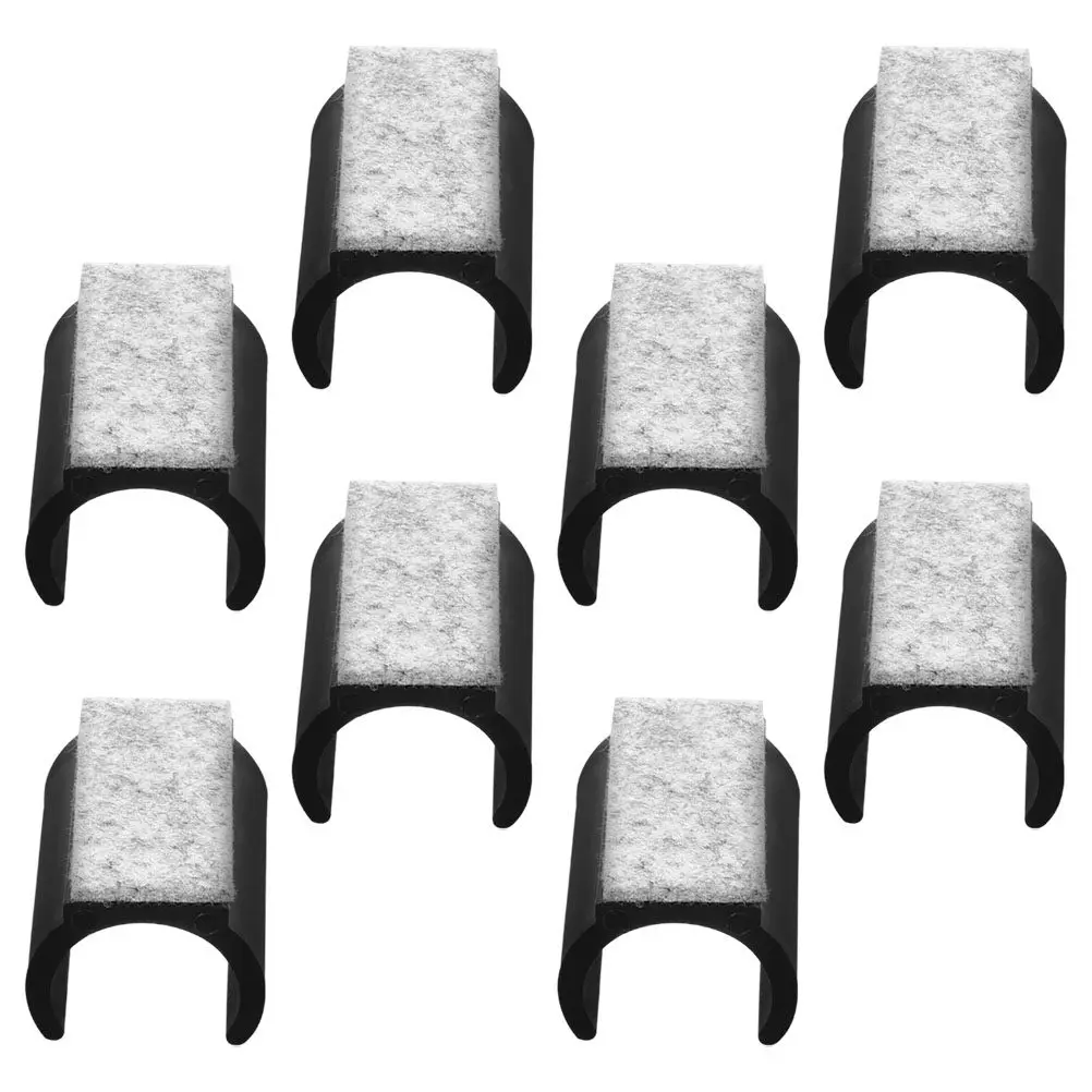 8Pcs U Shape Felt Chair Foot Pads Non Slip Quiet Floor Protectors for Rocking Sled Chairs Hardwood Floor Furniture Leg Tips
