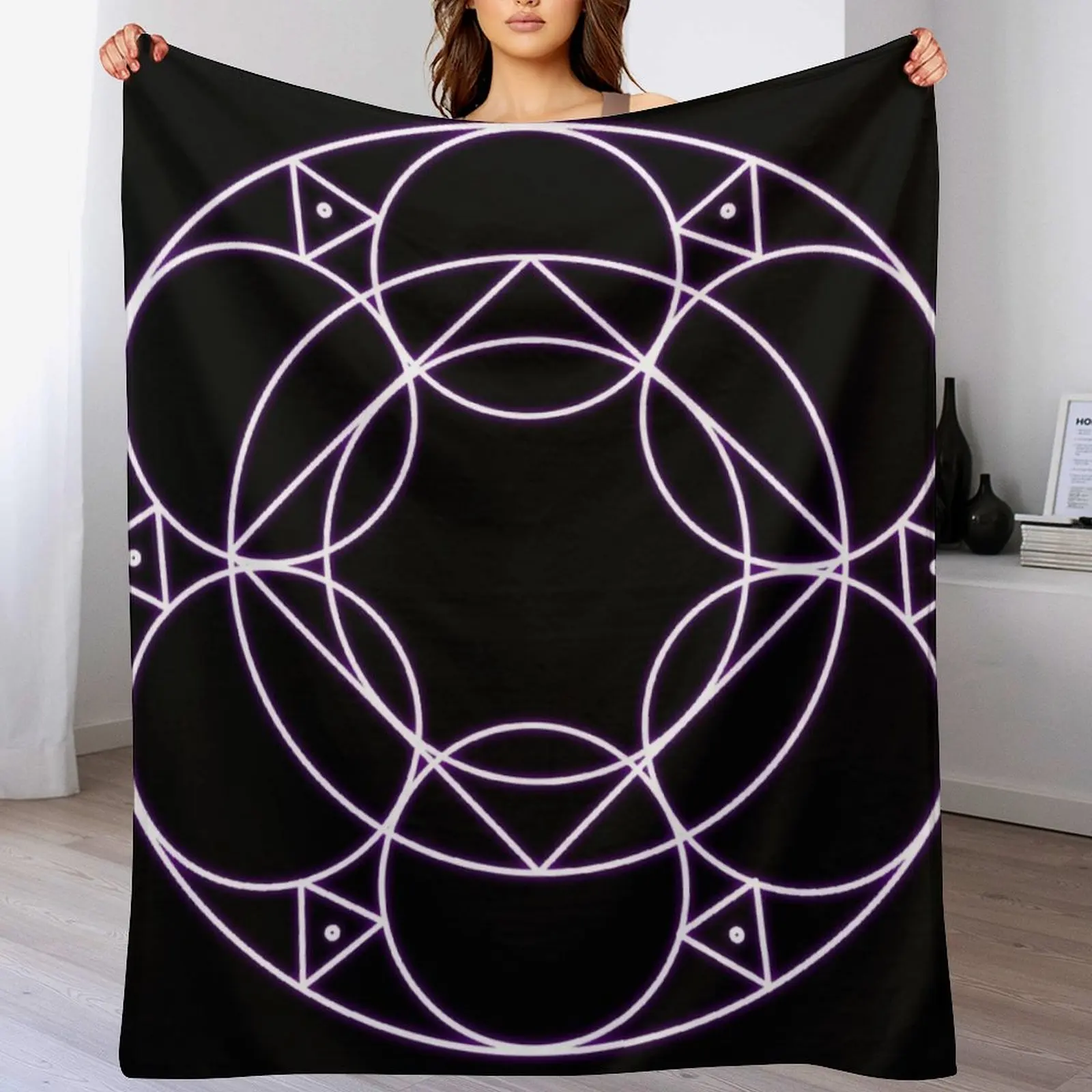 

Black Mage Leylines Throw Blanket Luxury Designer Sofa Throw Sofa sofa bed Blankets