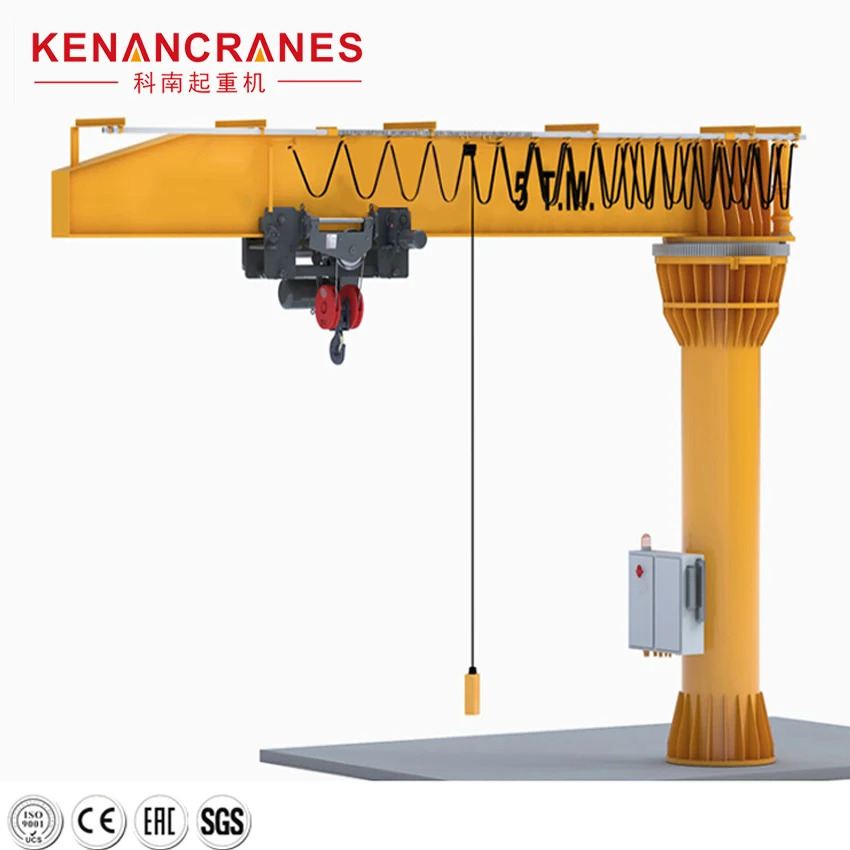 1T 3T 5T Free Standing Fixed Column Cantilever Jib Crane for Industrial Workshop Warehouse Material Handling and Lifting Pro