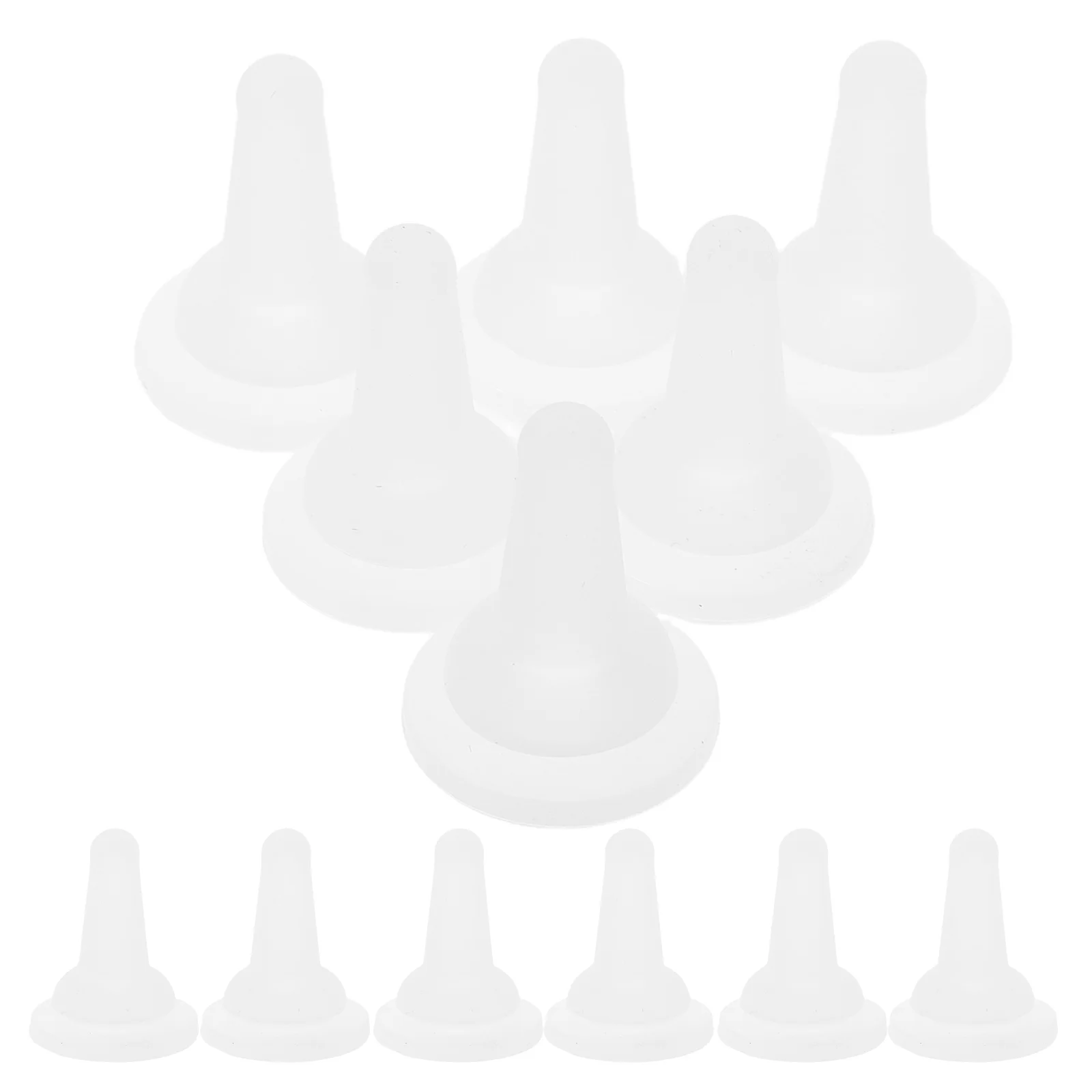 

50pcs Pet Feeding Nipples Soft Food Grade Silicone Replacement For Kitten Nursing Bottles Small Animals Safe Comfortable Milk