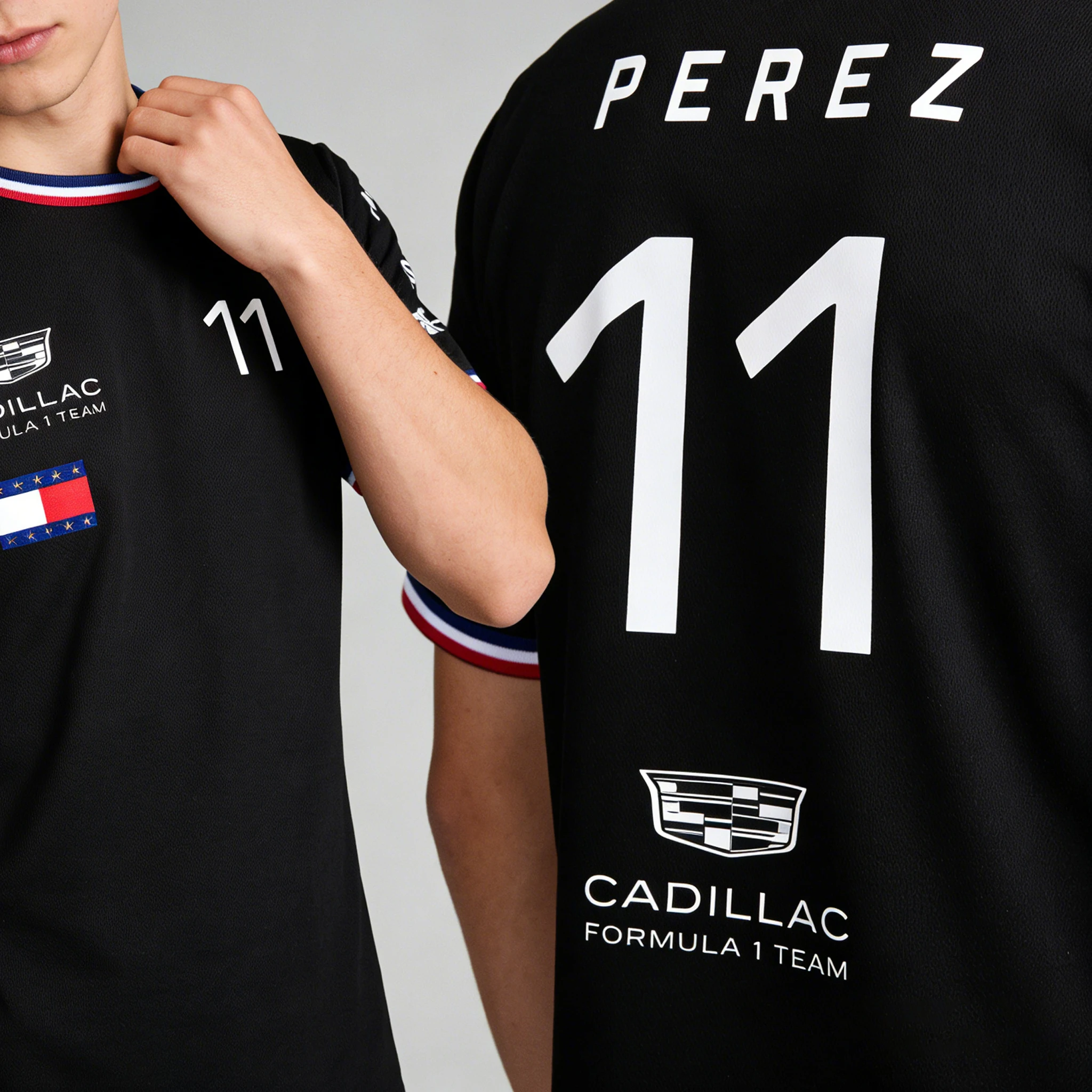 Cadillac Racing Team Outdoor Extreme Sports Speed Drying Breathable T-shirt PEREZ 11 Driver Followers Oversized Short Sleeve image 2