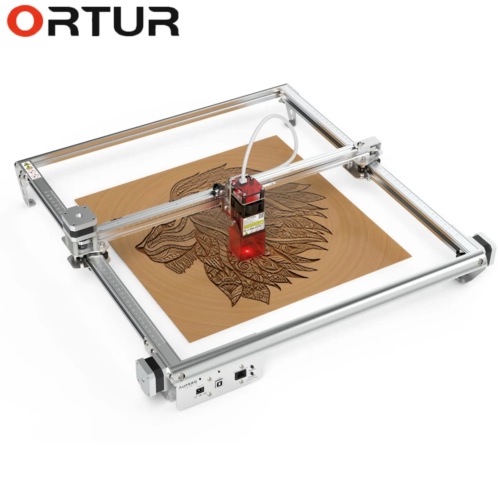 

Aufero Laser Engraver, Laser Engraving Cutting Machine for Wood and Metal,15.4'' x 15.4'' DIY Engraving Area(AL2 LU2-2)